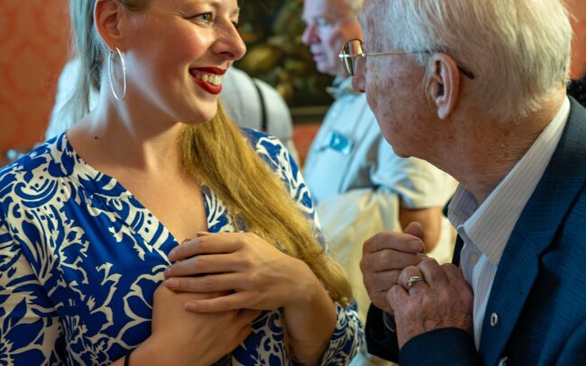 Setkání mecenášů s umělci je vždy milé