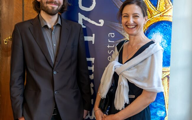 PR Collegia 1704 Martin Jaroš a manažerka mecenášského klubu Eva Mühlbergerová